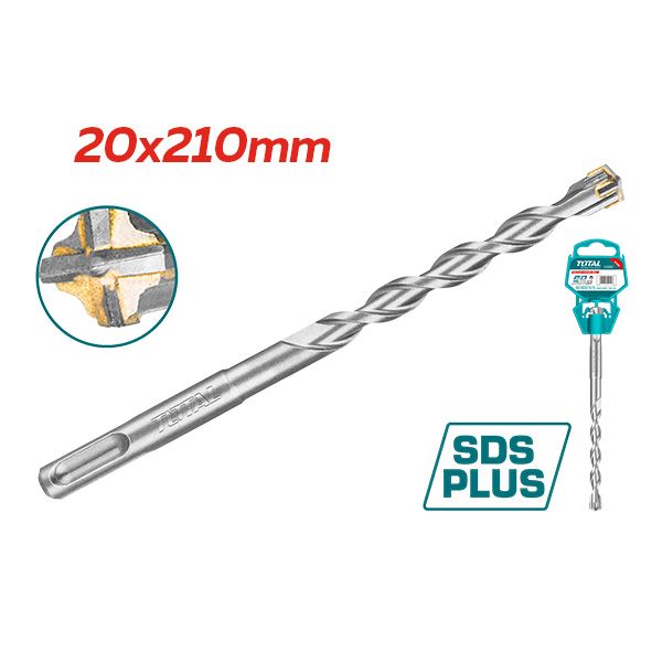 БУРГИЈА ЗА БЕТОН SDS+ 4 20x210mm TOTAL TAC312002C