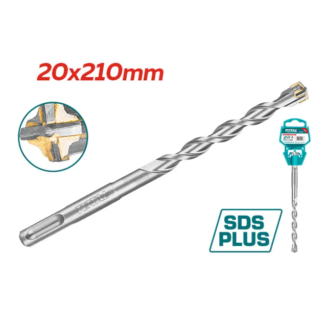 БУРГИЈА ЗА БЕТОН SDS+ 4 20x210mm TOTAL TAC312002C