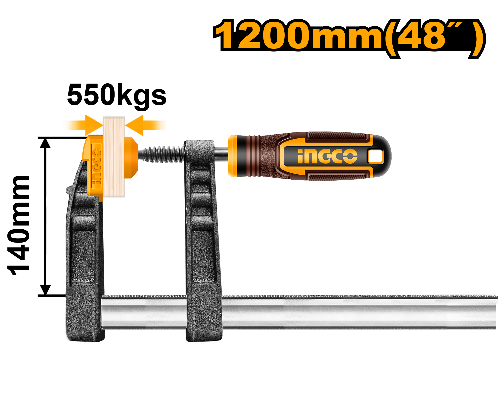 Presa Marangozarie klasike lloji F INGCO 140X1200 HFC021401