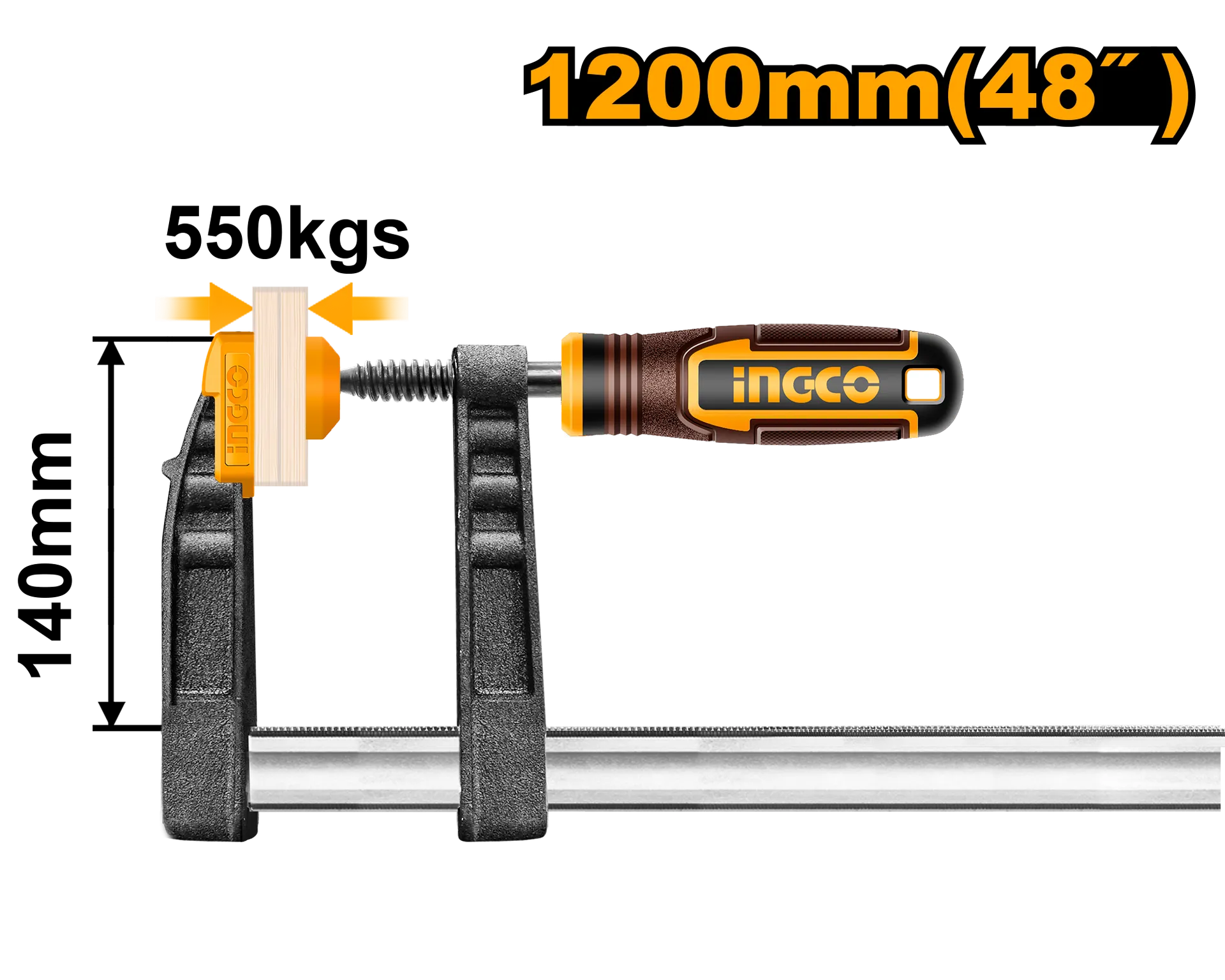 Presa Marangozarie klasike lloji F INGCO 140X1200 HFC021401