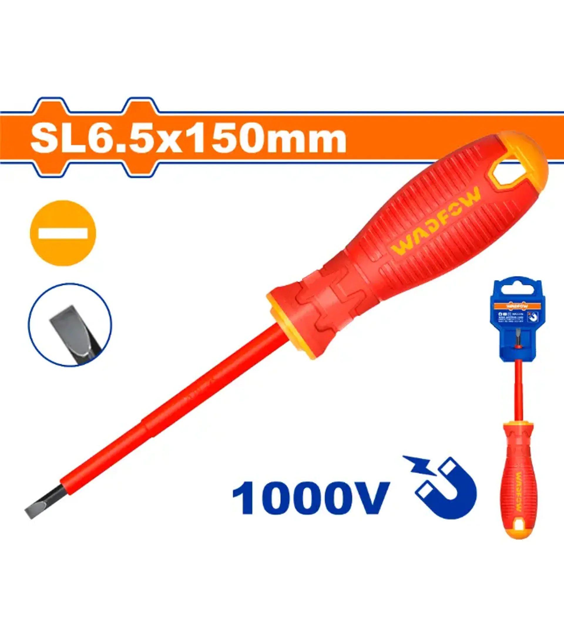 VDE ЕЛЕКТРИЧАРСКИ ШТРАФЦИГЕР SL6.5x150mm WADFOW WSD7266