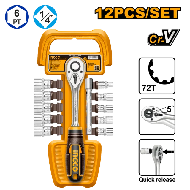 КЛУЧ СО КРЦКАЛКА СЕТ INGCO 12/1 HKTS14122
