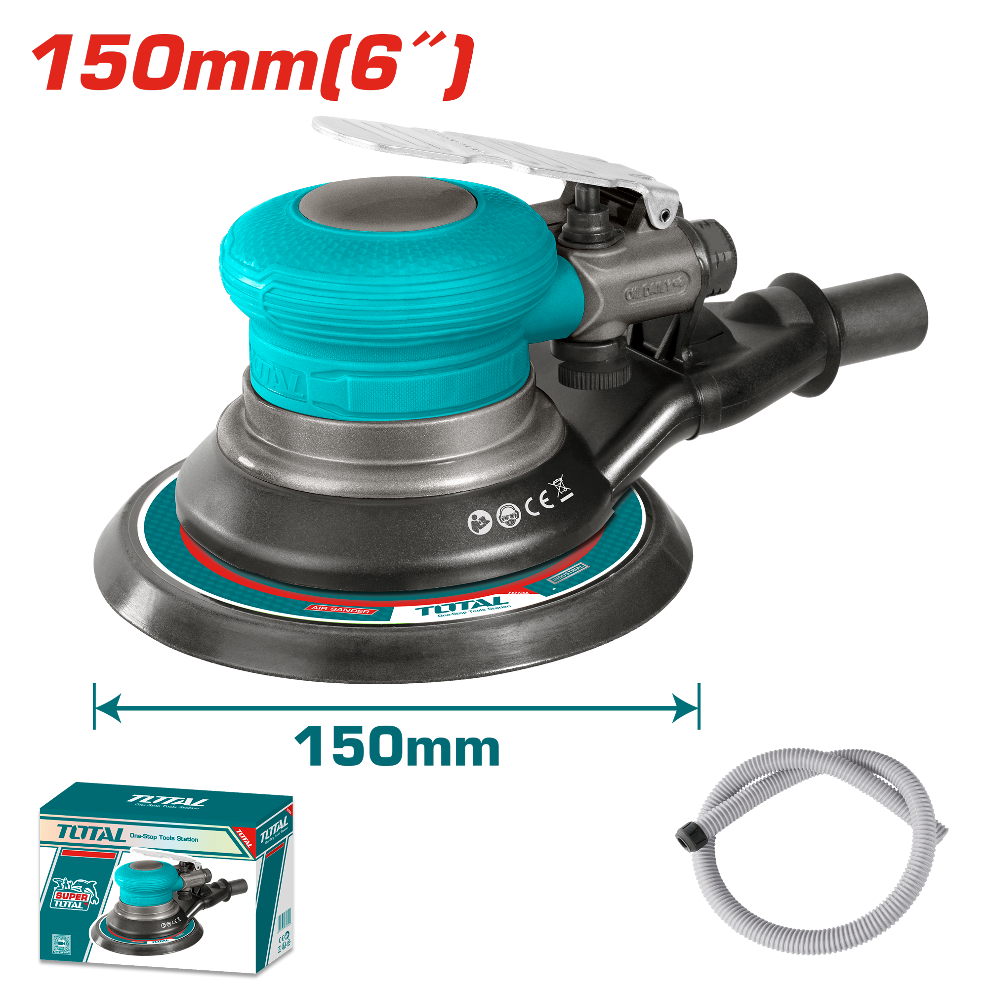 Brusirel pnevmatik ekscentrik F150mm TOTAL – TAT91512