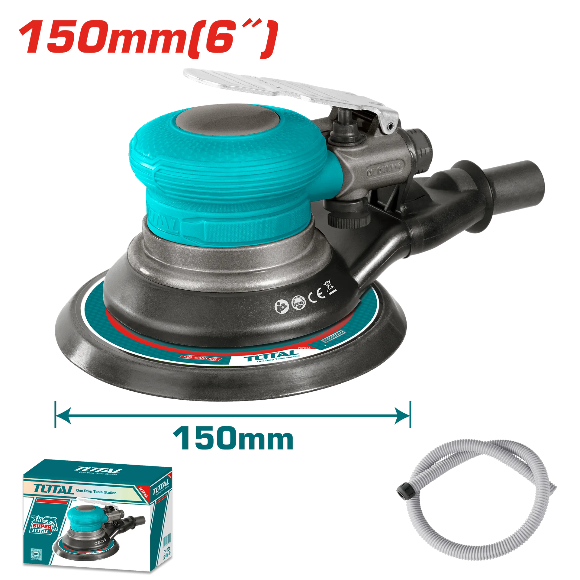 Brusirel pnevmatik ekscentrik F150mm TOTAL – TAT91512