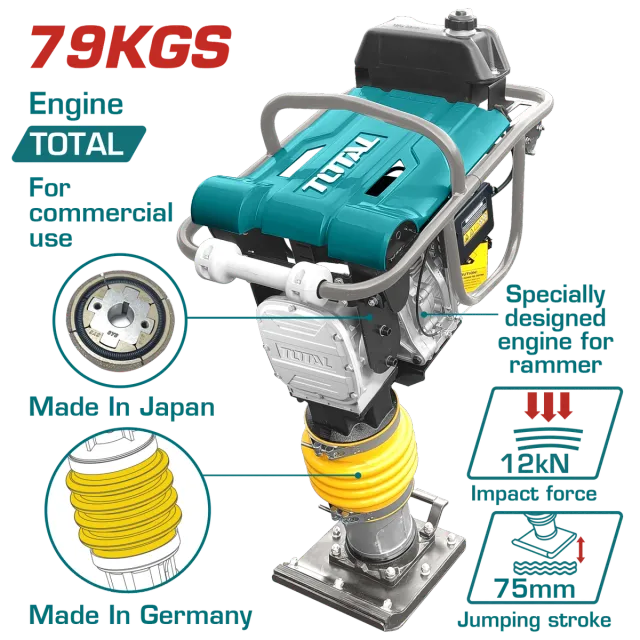 БЕНЗИНСКИ НАБИВАЧ ЖАБА 3.20KW / 4.00HP 79KG TOTAL TPS890