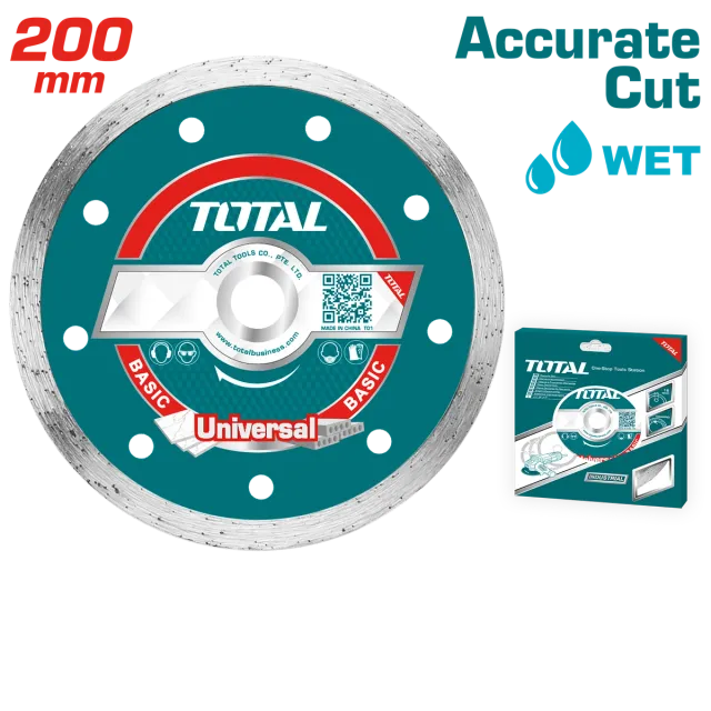 Disk diamant 200mm universal accurate cut TOTAL TAC2122003