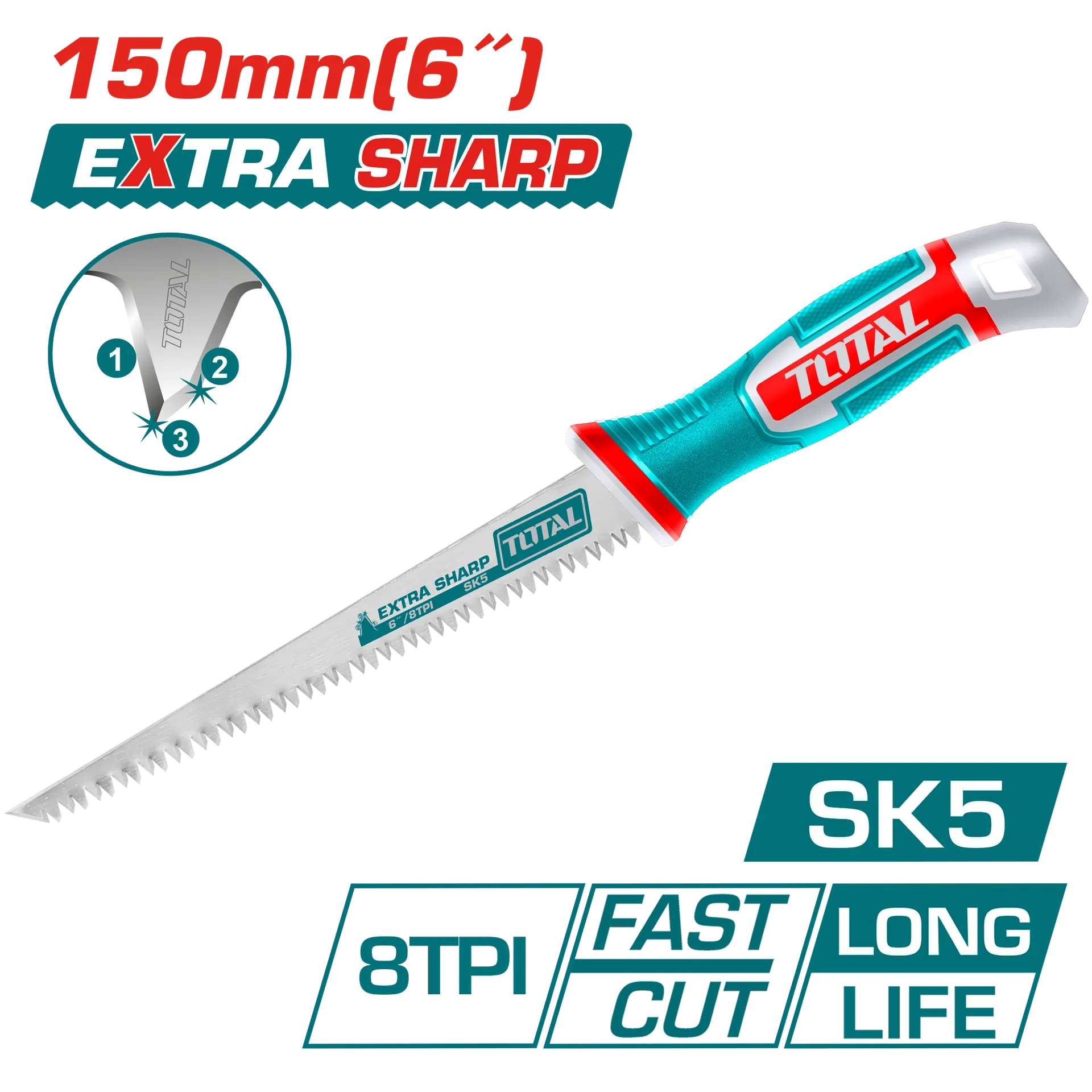 Sharr për hardiplak TOTAL 6″ EXTRA SHARP TOTAL THWBSW1508