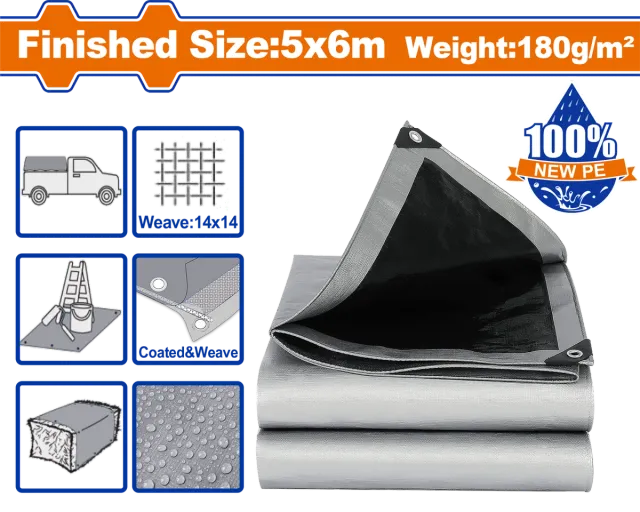 Церада 5X6M 180G WADFOW WTQ8856