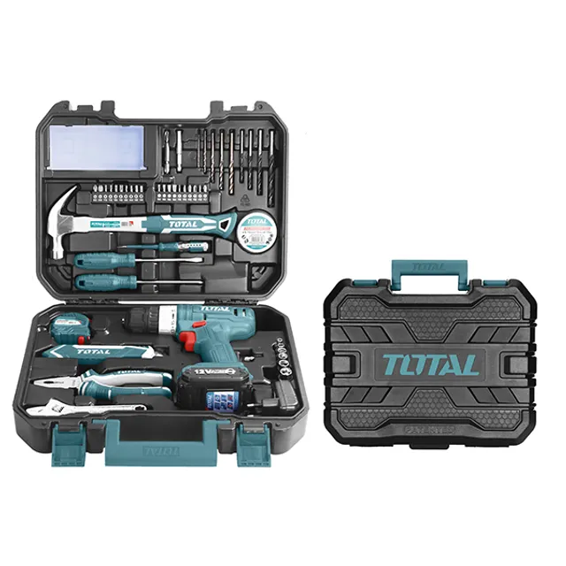 Kaçavidë 12V + set 127 mjetesh të dorës TOTAL THKTHP11272