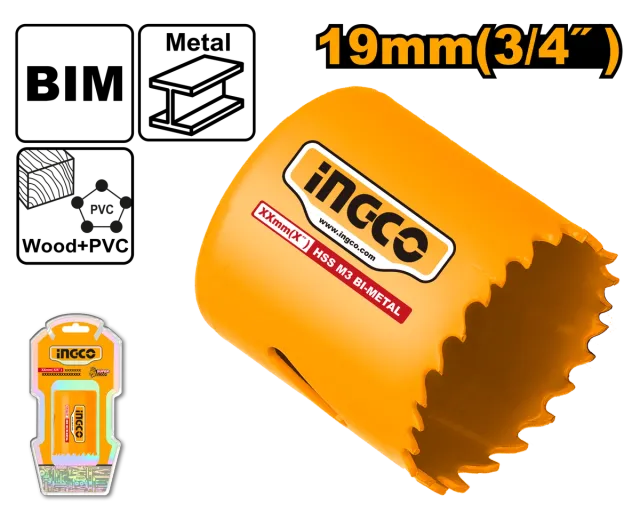 Кружна за метал INGCO 19mm HSB10191
