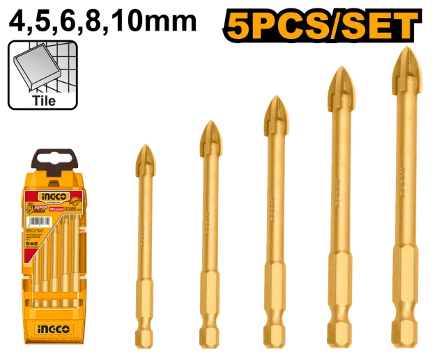 Shpuese për pllakat dhe xhamin INGCO 5/1 AKD7058