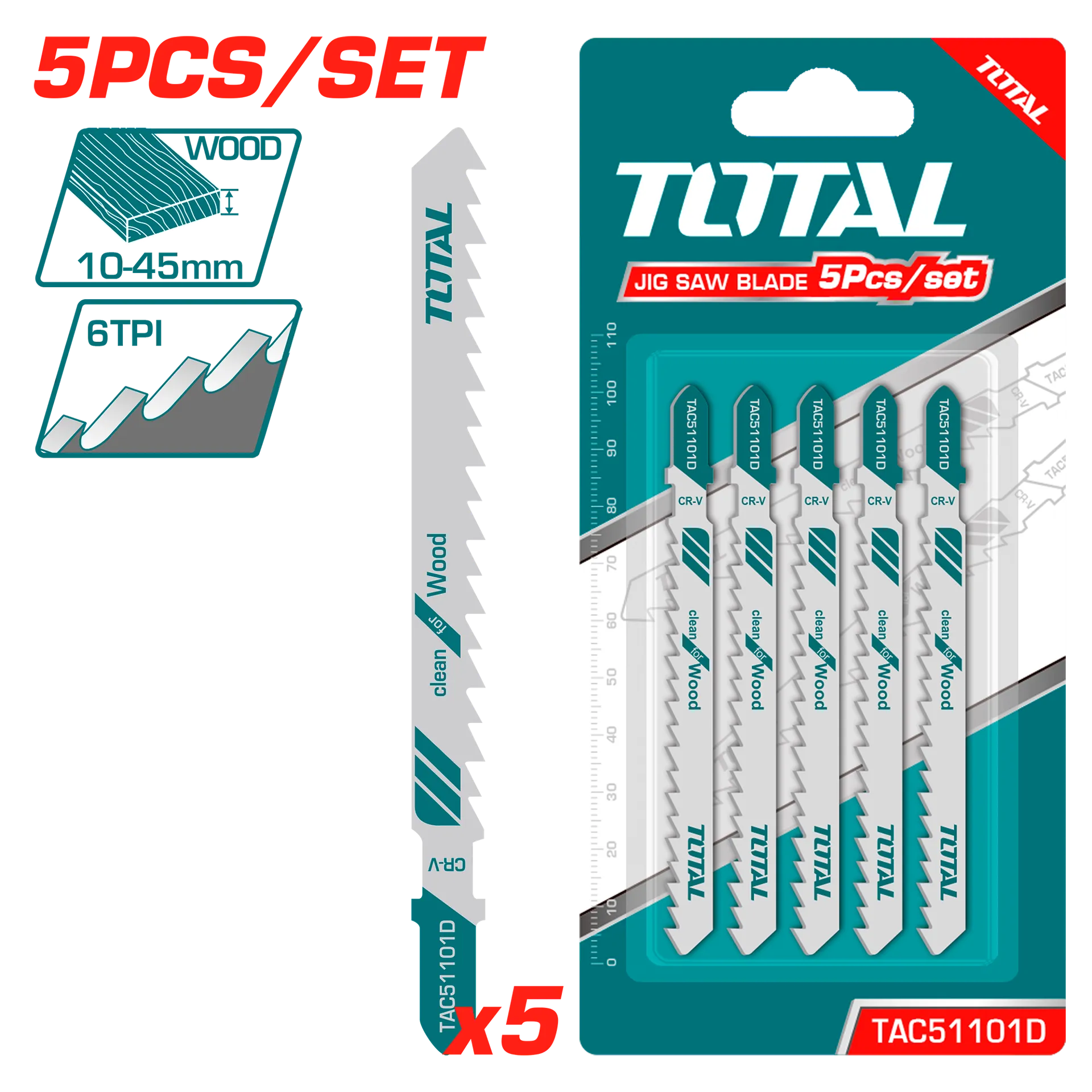 Therja për pila endash drutë 5/1 TOTAL TAC51101D