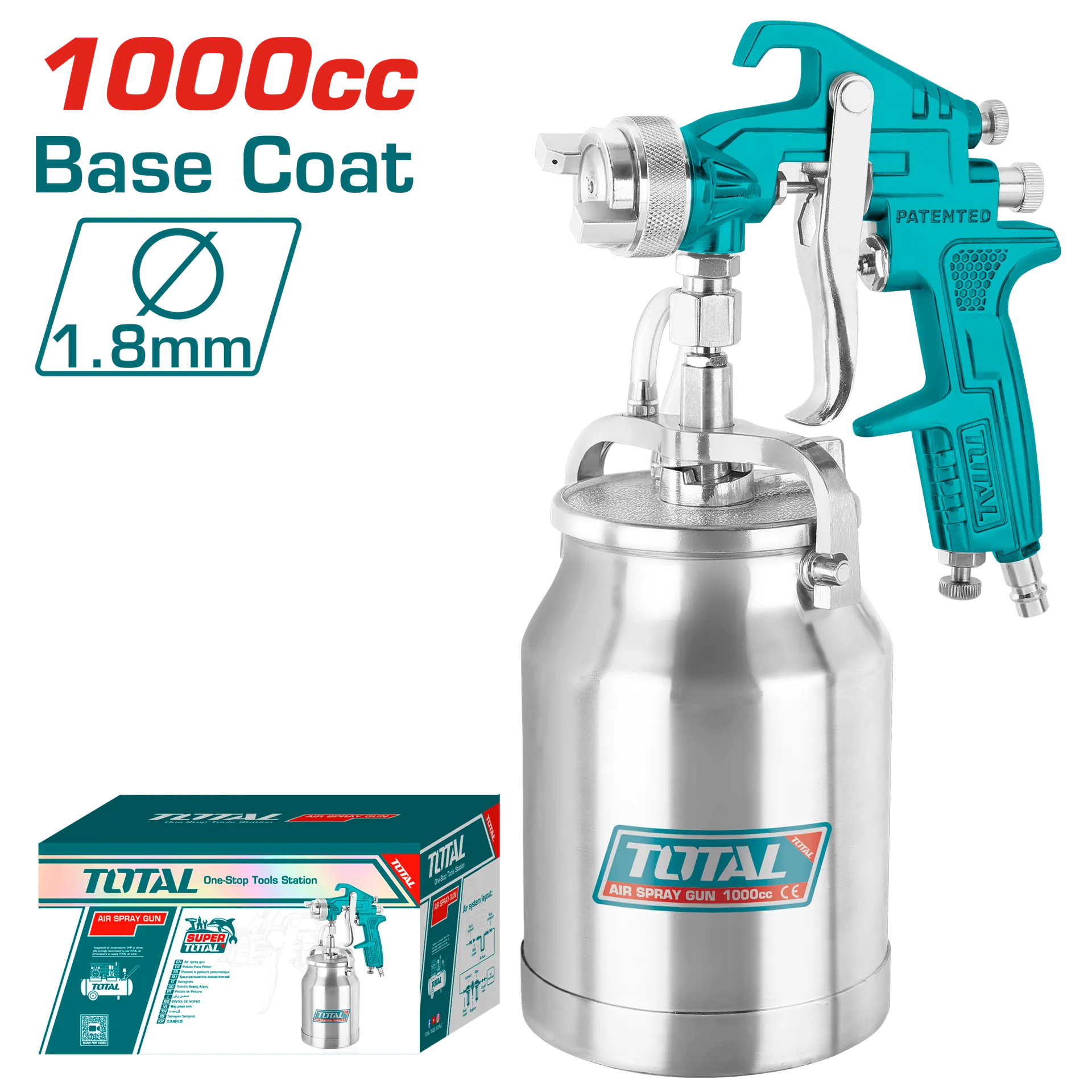Pistol për ngjyrosje 1.8mm TOTAL TAT11002