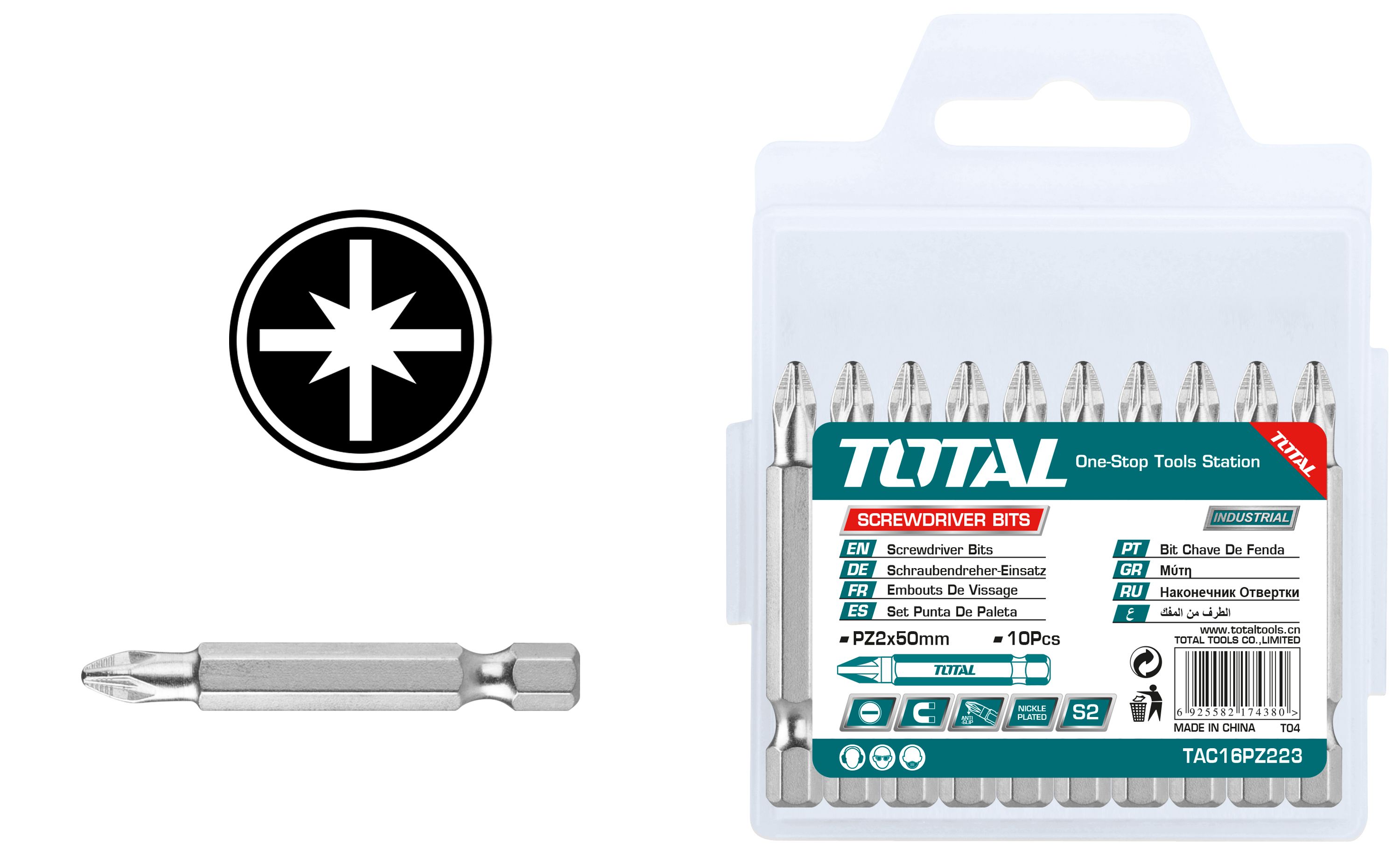 Kompleti biti 20/1 PZ2x50mm TOTAL TAC16PZ223