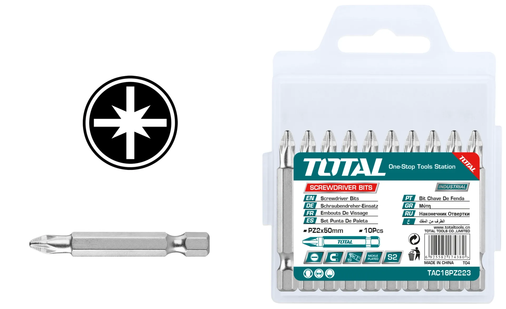 Kompleti biti 20/1 PZ2x50mm TOTAL TAC16PZ223