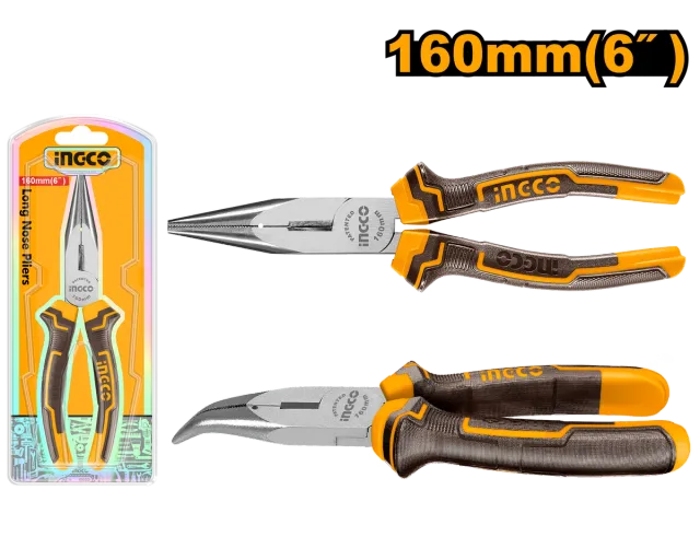 Pincë hundë spicë e lakuar 160mm INGCO HBNP08168