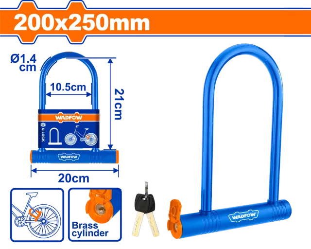 U-lock за заклучување на велосипед WADFOW WBK6125
