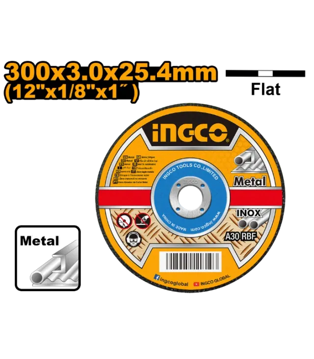 БРУСЕН КАМЕН ЗА МЕТАЛ 300×3.0x25.4mm INGCO MCD303001