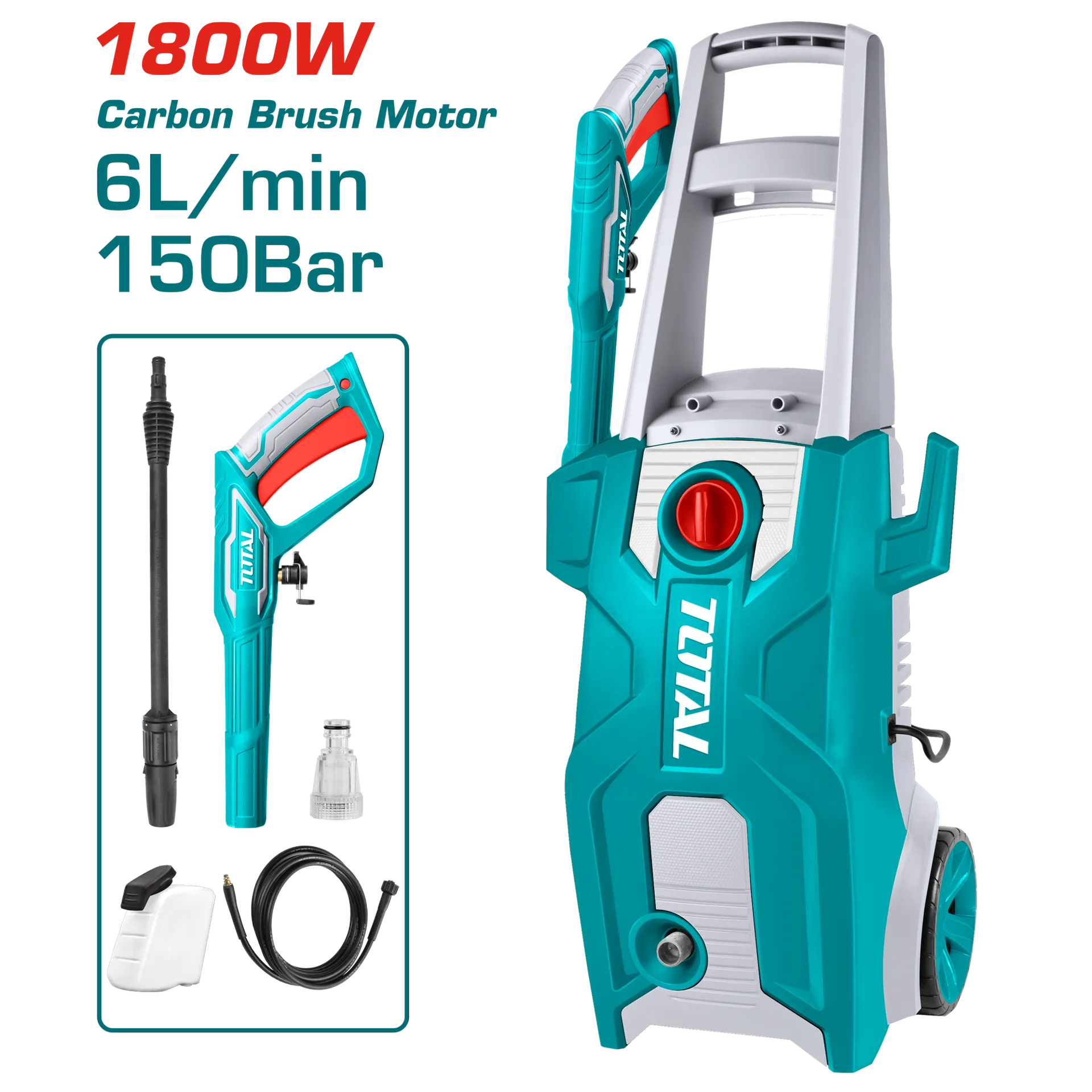 Laruese 1800W 150Bar nën presion të lartë TOTAL TGT11356