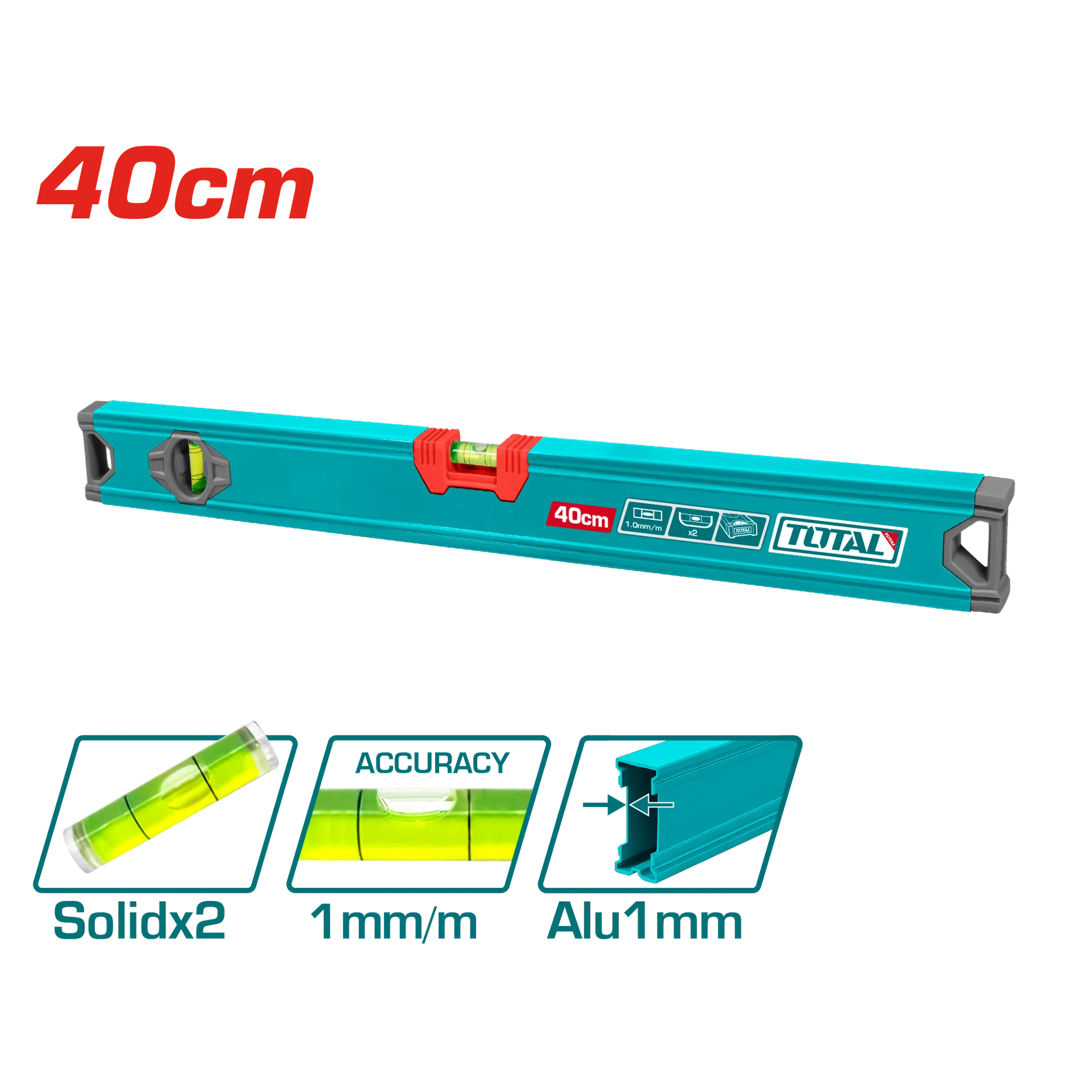 Nivel ud matës TOTAL 40CM TMT24036