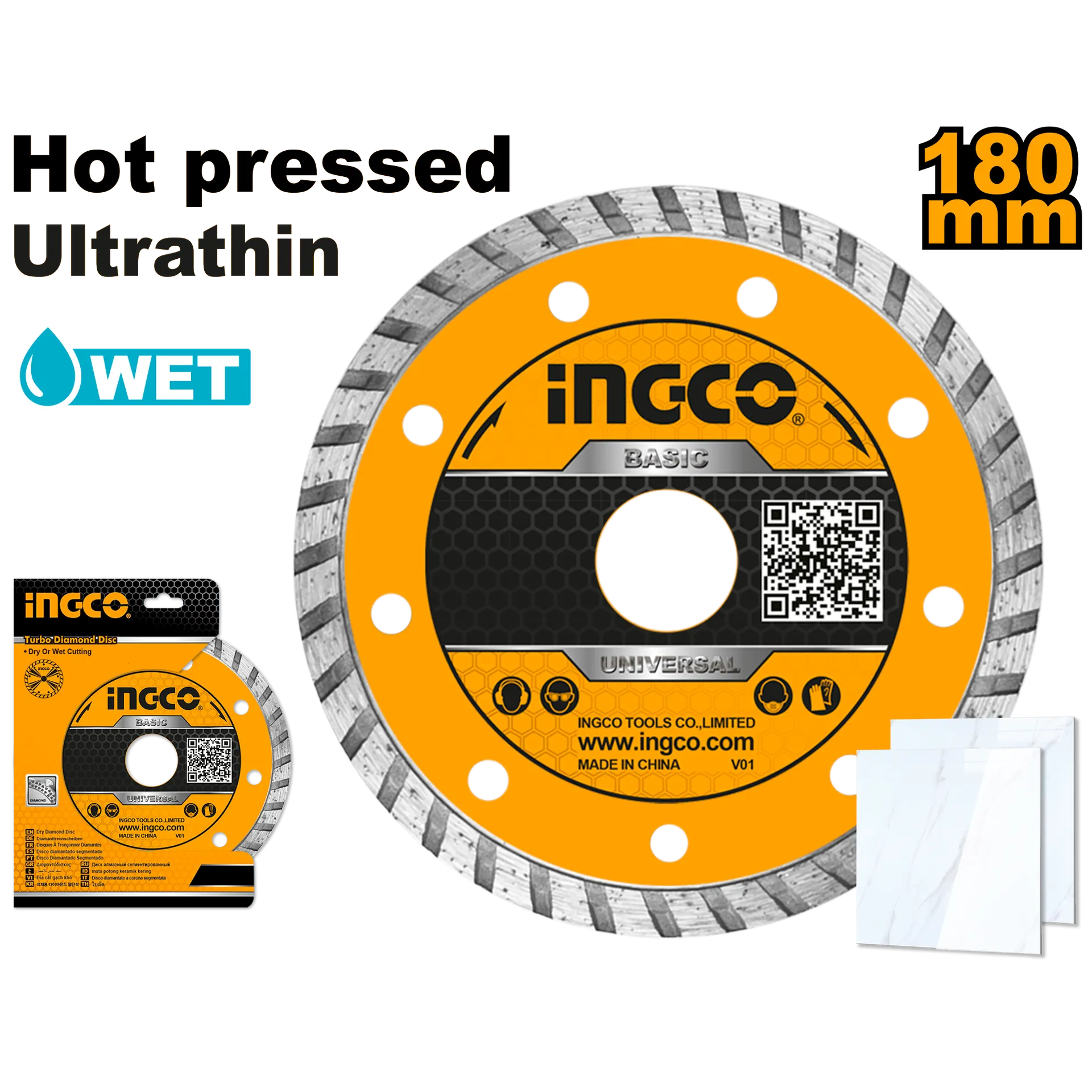 Disk diamant 180mm ultrathin INGCO DMD031802HT