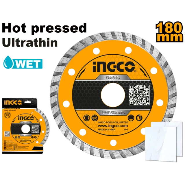 Disk diamant 180mm ultrathin INGCO DMD031802HT