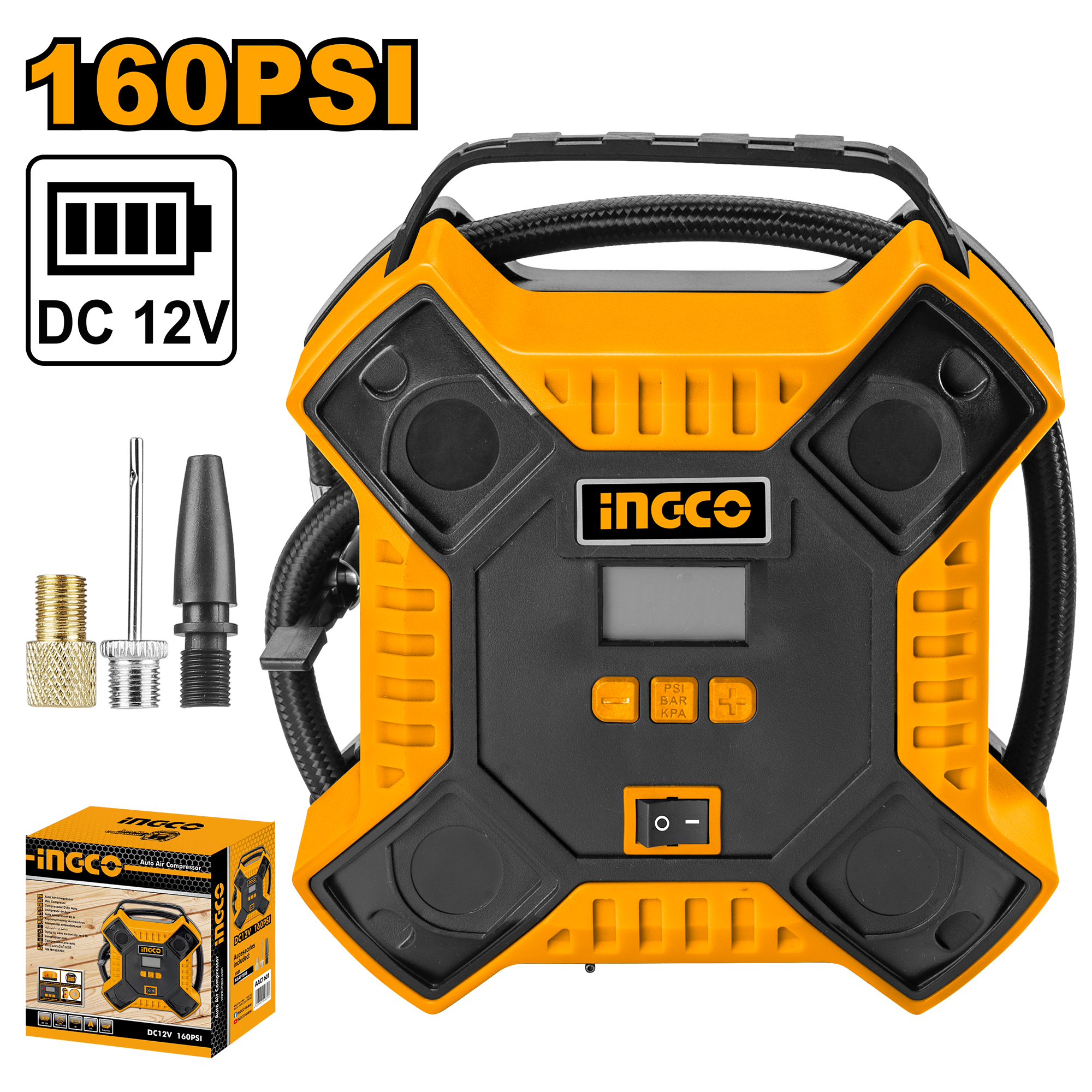 Kompresor për automobila INGCO 12V AAC1601