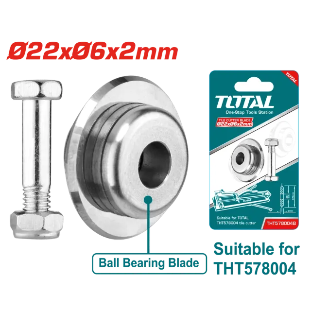 НОЖ ЗА МАШИНКА ЗА ПЛОЧКИ 22x6x2mm TOTAL THT578004B