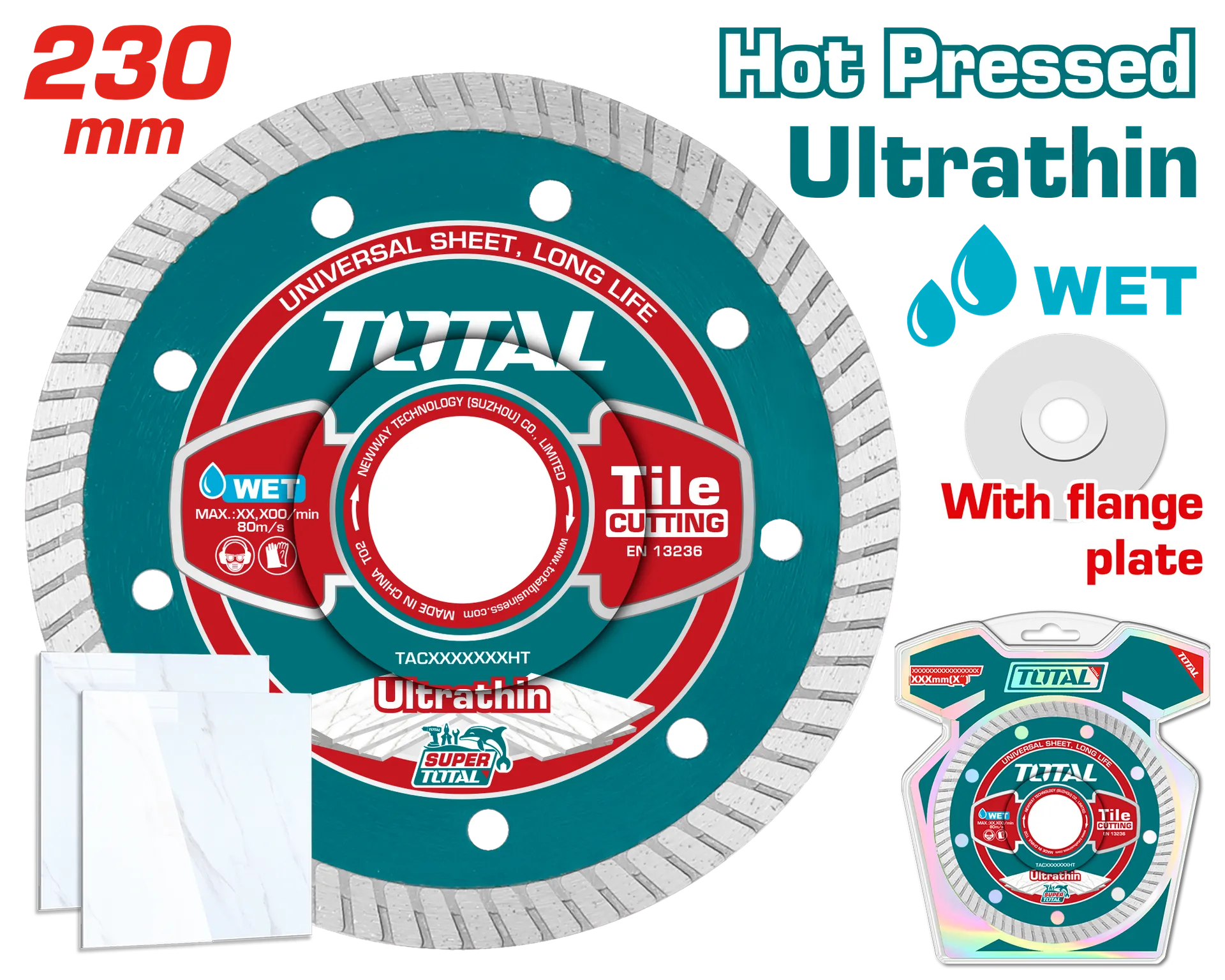 Disk diamant TOTAL 230mm turbo TAC2132301HT