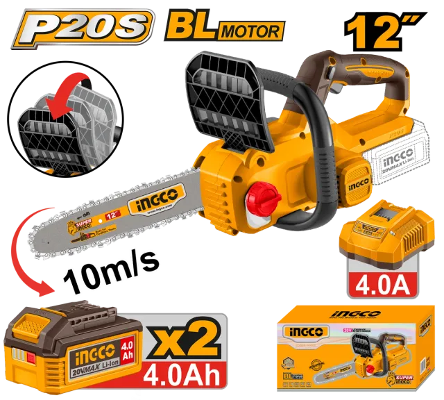 БАТЕРИСКА МОТОРНА ПИЛА 12″ 20V 2×4.0Ah INGCO CGSLI201262