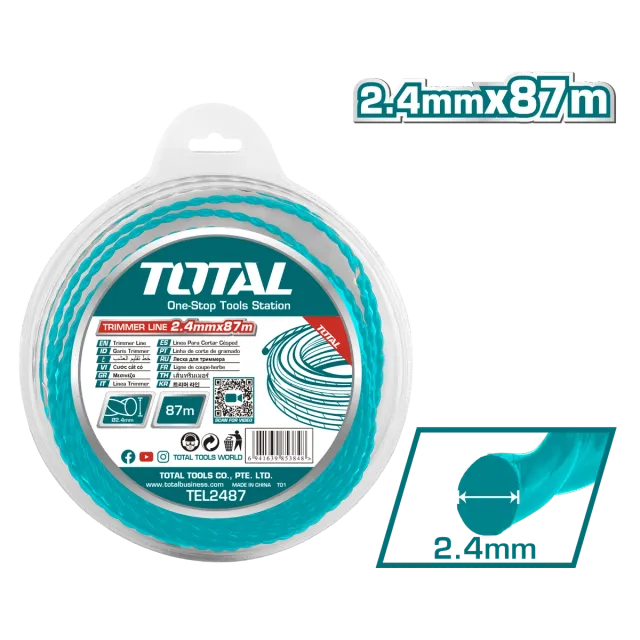 КОНЕЦ ЗА ТРИМЕР TOTAL СПИРАЛ 2.4mm*87M – TEL2487