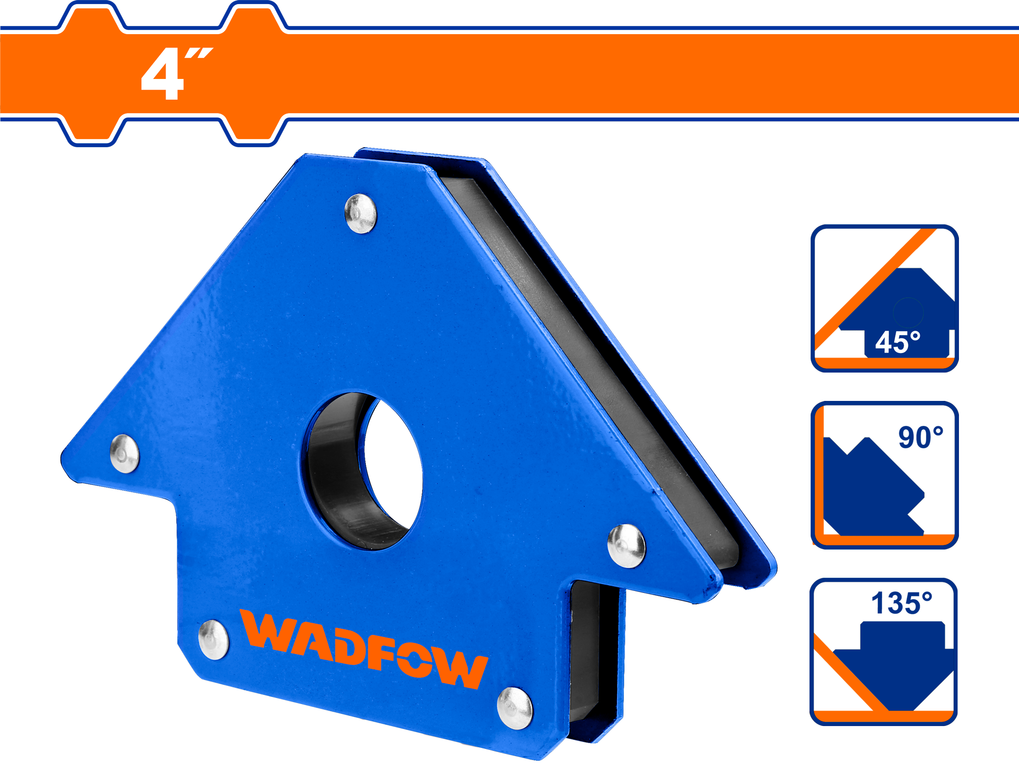 Magnet i këndit për saldim 4" WADFOW WMC1604