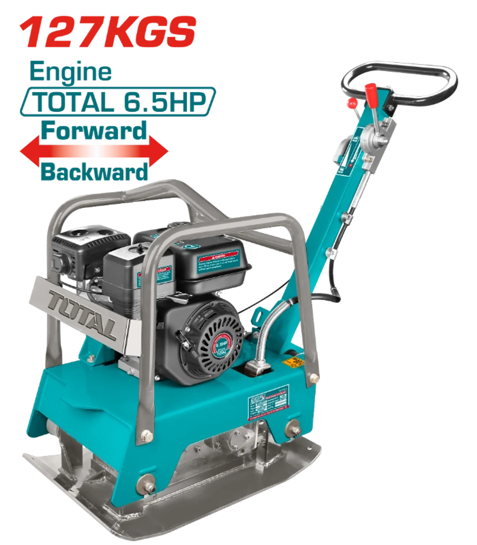 БЕНЗИСКА ВИБРАЦИОНА ПЛОЧА 4.80kW/6.50HP 127KG-2 TOTAL TP7125-2