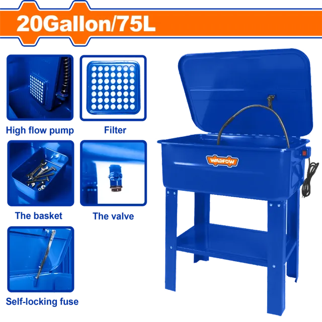 алат за перење делови 75L WADFOW WPX1A90