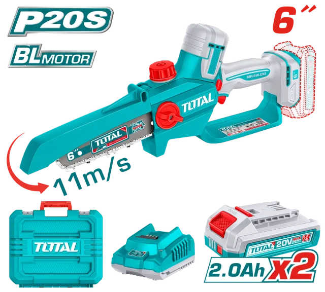 Motorra pila per degët 6″ (150mm) 2×2.0Ah TOTAL TGSLI20662