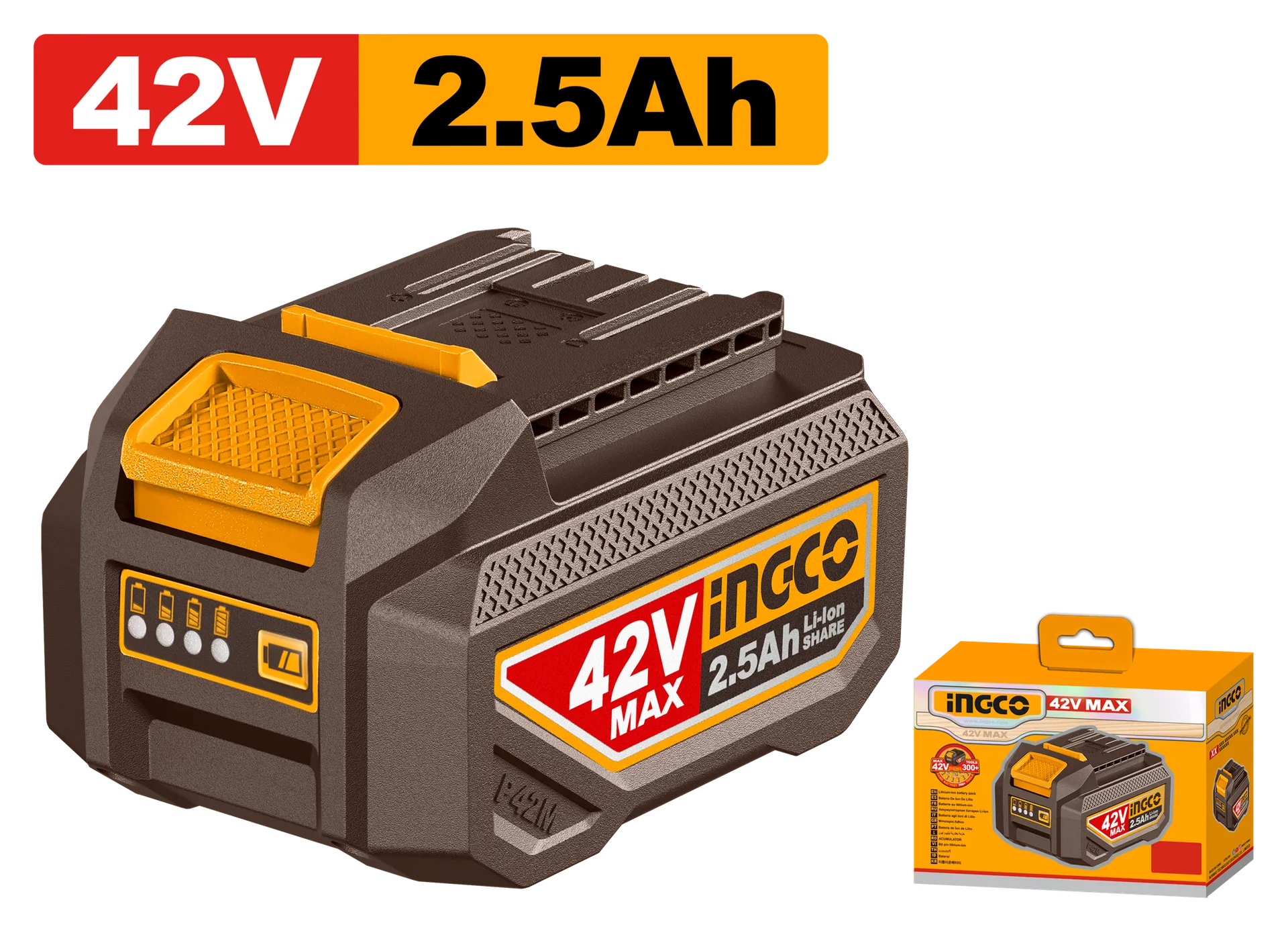 Bateria INGCO 42V 2.5Ah – FBLI42251