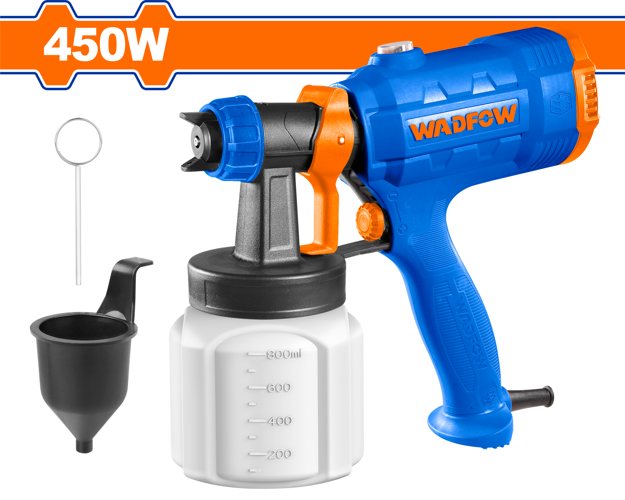 Електричен пиштол за фарбање 450W WADFOW WEG1A01