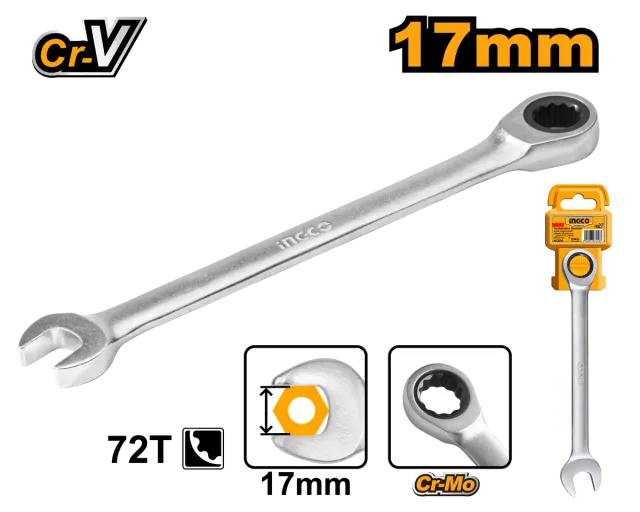 КЛУЧ КРЦКАЛКА 17mm O-C INGCO HCSPAR171
