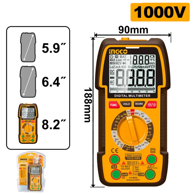 Мултиметар INGCO дигитален – DM310002