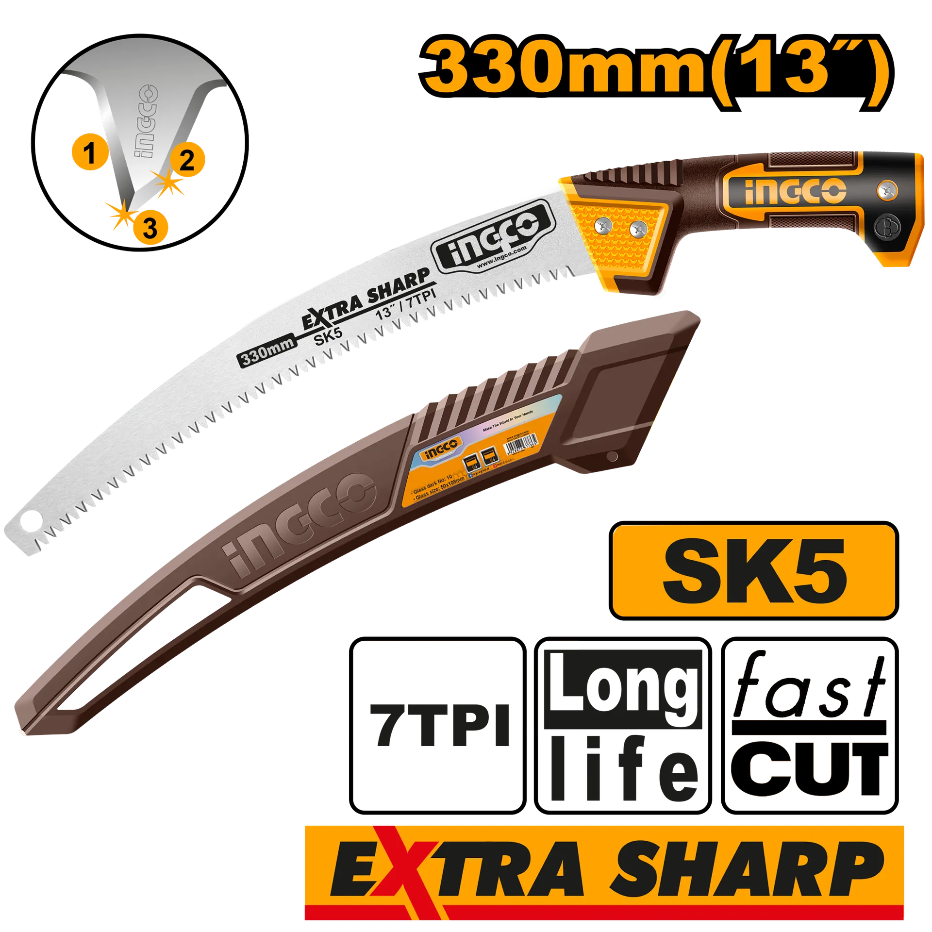 Sharrë dorore 330mm INGCO HPS3306
