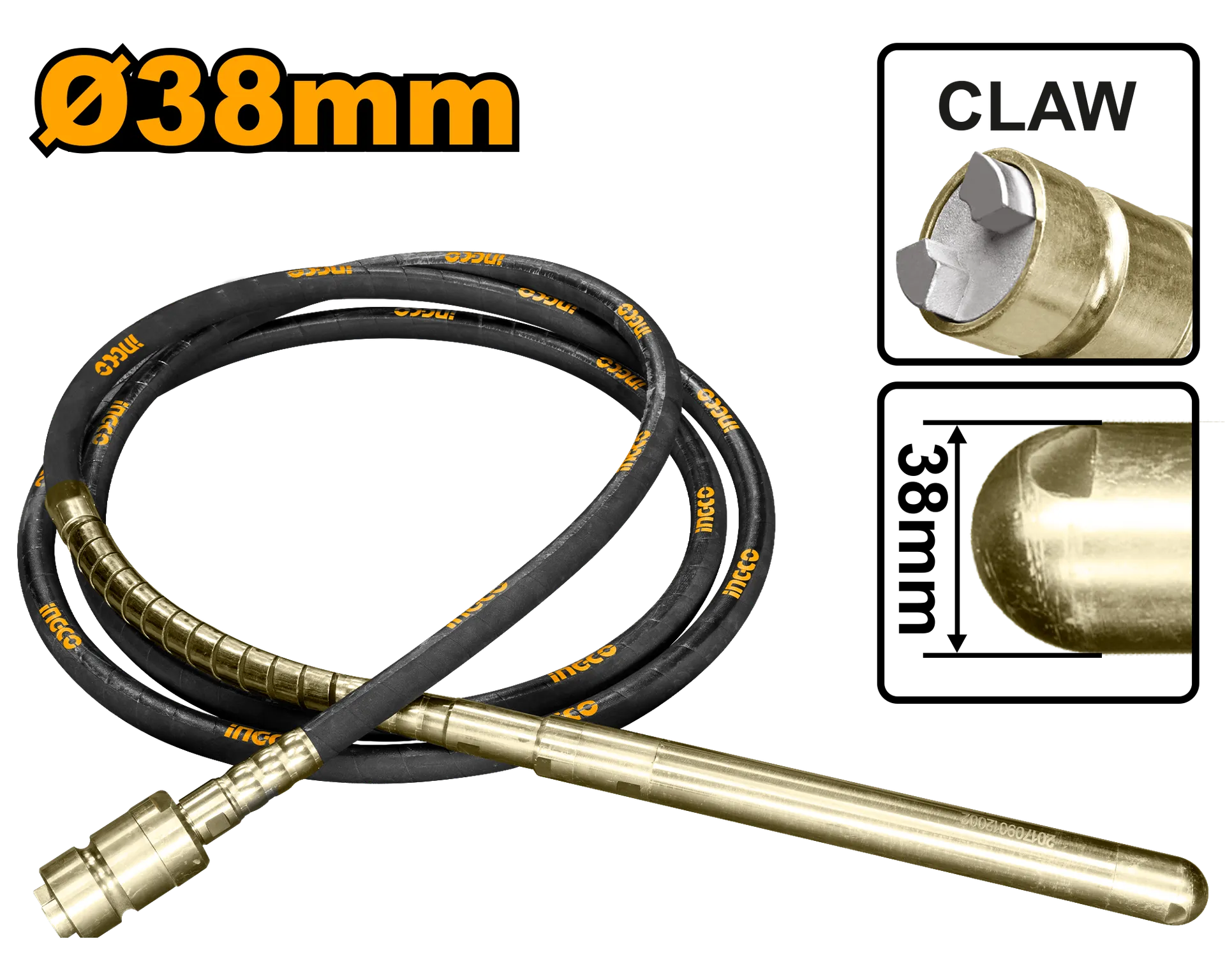 Gypa për vibrator betoni e veçantë F38 INGCO VBP1381