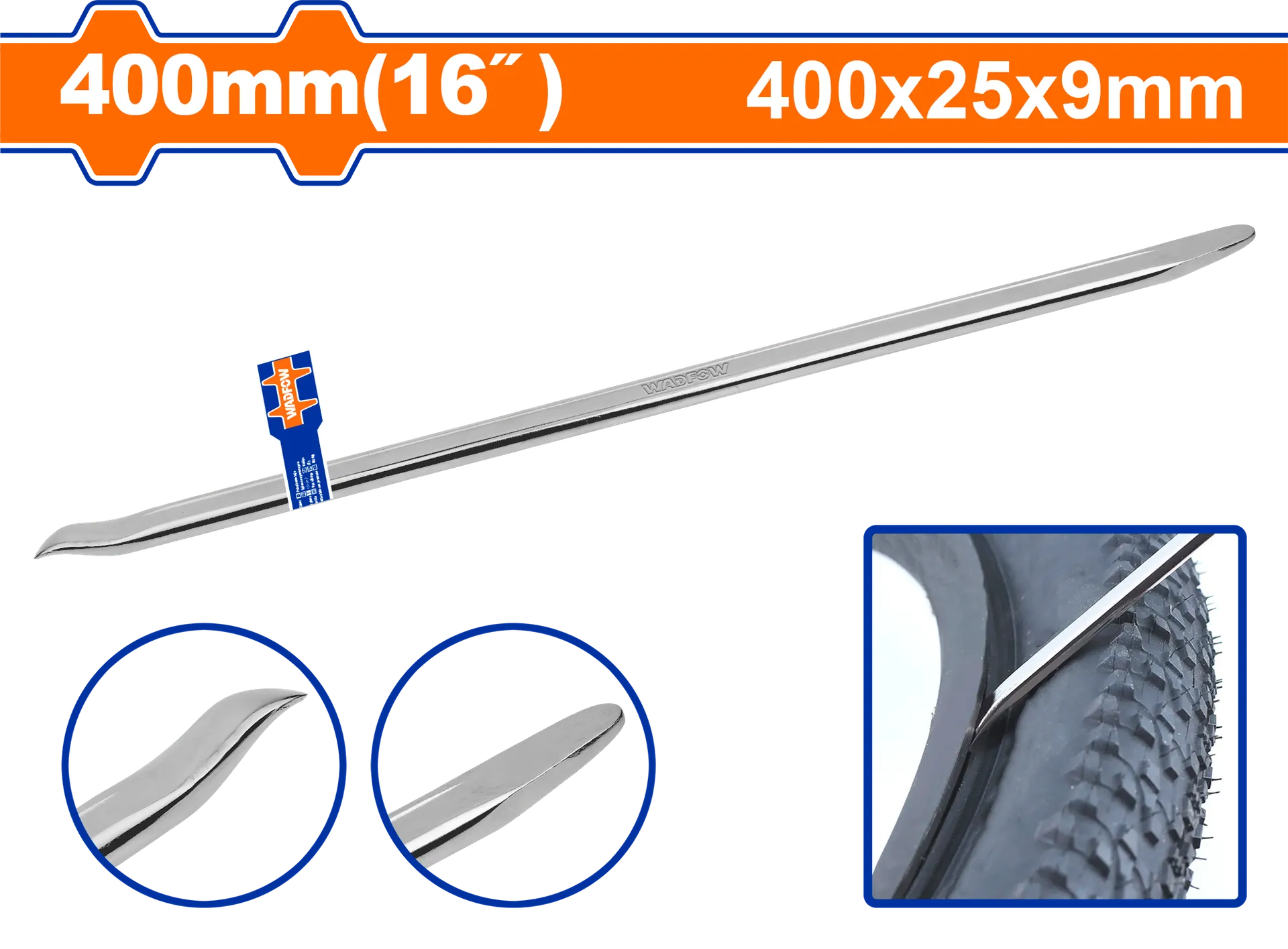 Hekur për goma dhe pneumatikë 400mm WADFOW WQB2316