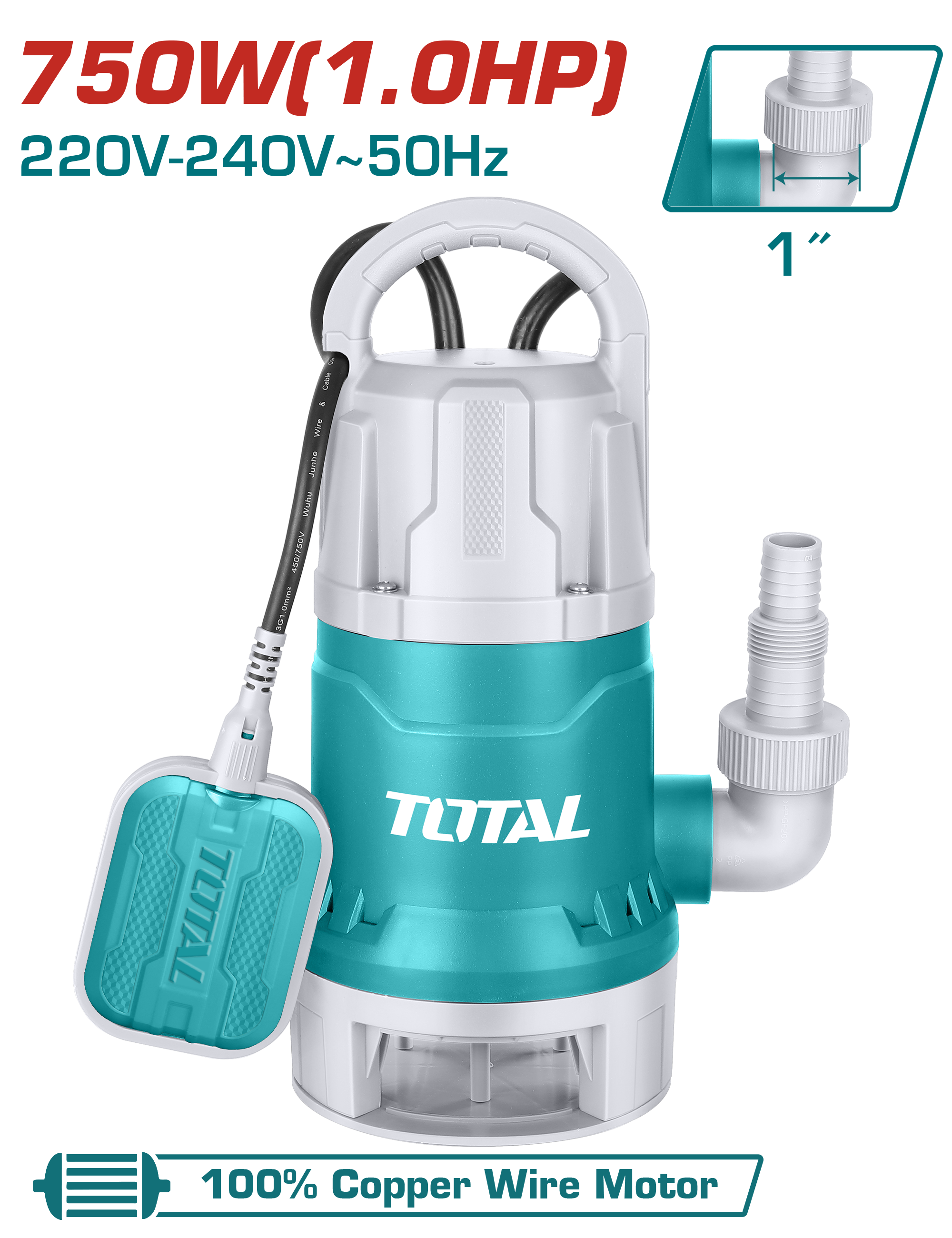 Pompë për çesmë TOTAL 0.75KW – TWP87506