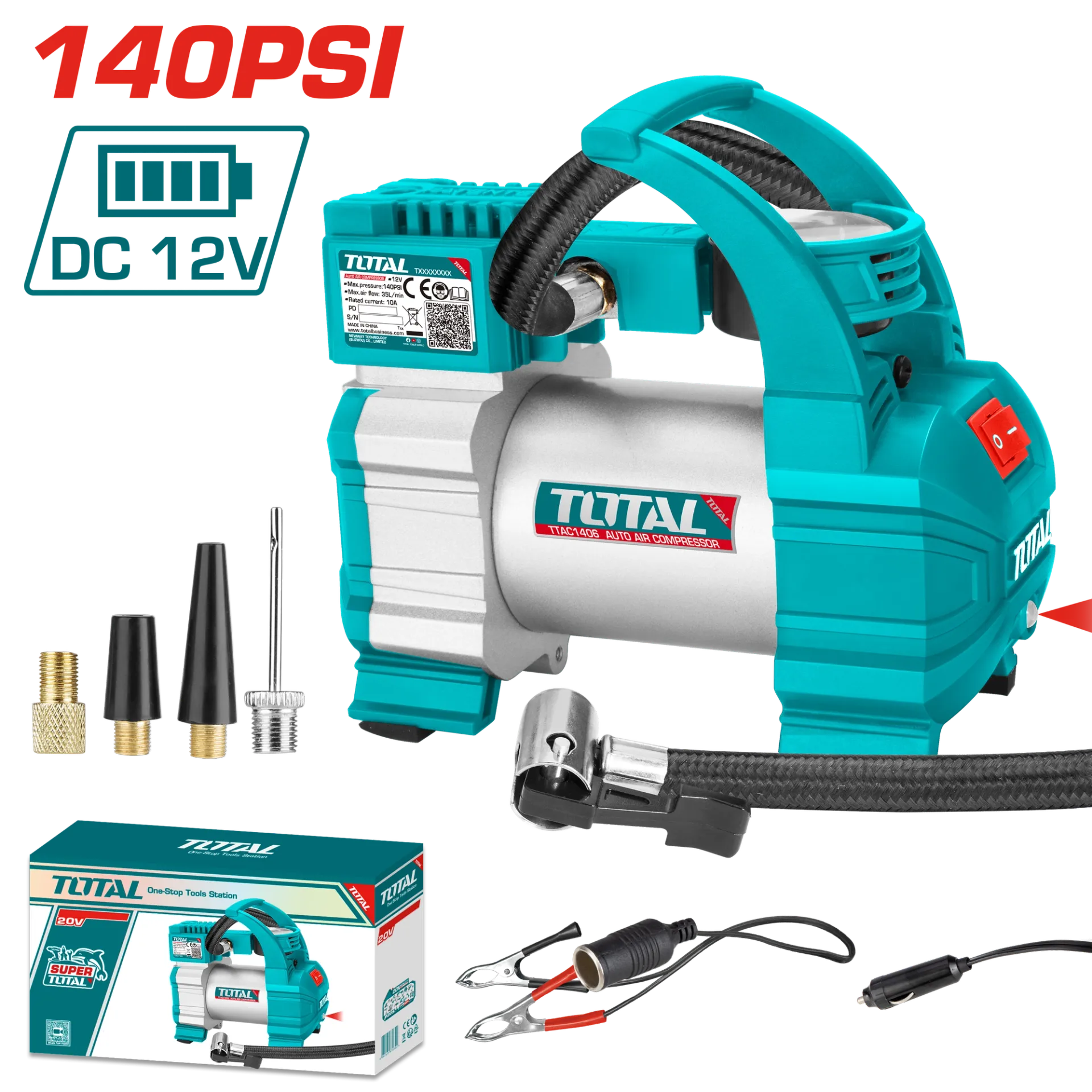 Pompe për makinë 12V TOTAL TTAC1406
