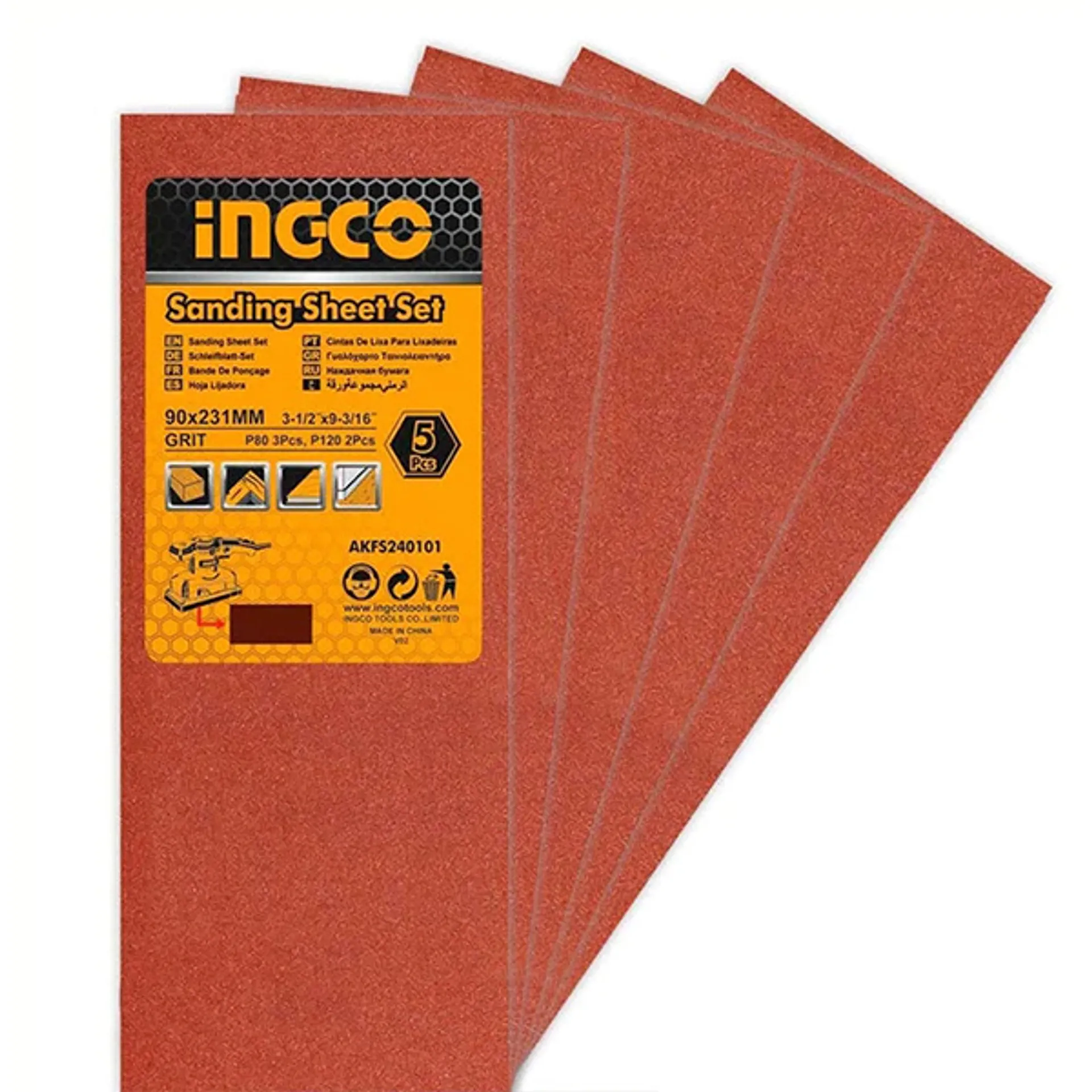 Letër zmerile 90x240mm 10/1 INGCO AKFS240101