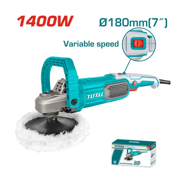 ЕЛЕКТРИЧНА ПОЛИРКА TOTAL 1400W Ø180mm TP11418018