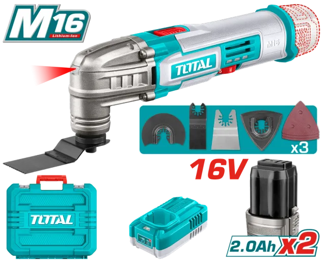 Vegël shumëfunksionale multitool 16V 2×2.0Ah TOTAL TMLI16222