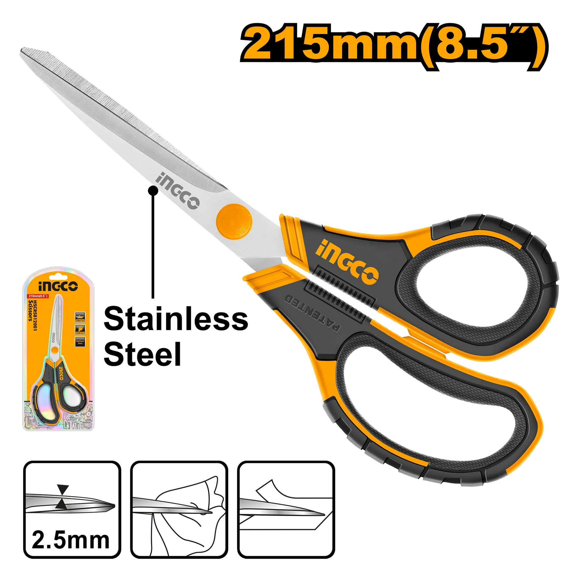 Gërshërë të vogla 215mm INGCO HSCRS812001