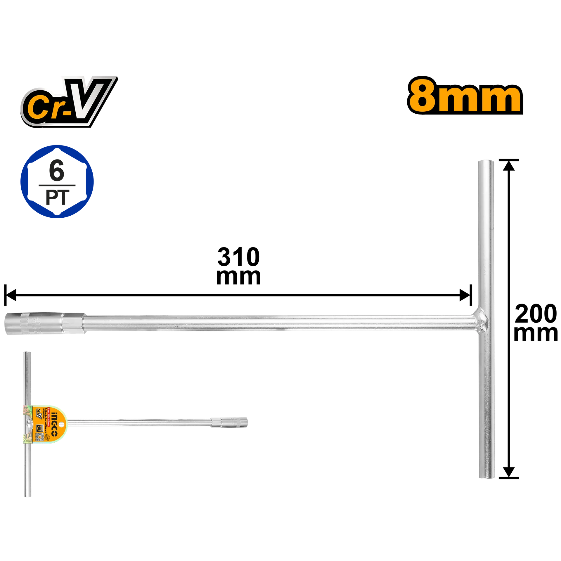 Çelës-T 8mm INGCO HTSW0808