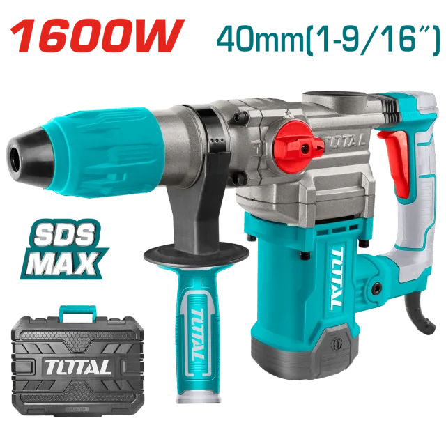 ЕЛЕКТРИЧЕН УДАРЕН ЧЕКАН ДУПЧАЛКА SDS MAX 1600W 10J TOTAL TH1163855